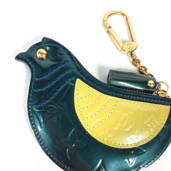 LOUIS VUITTON MonogramVernis Pochette Oiseau Bag Charm Wallet Bird purse - Picture 9 of 11